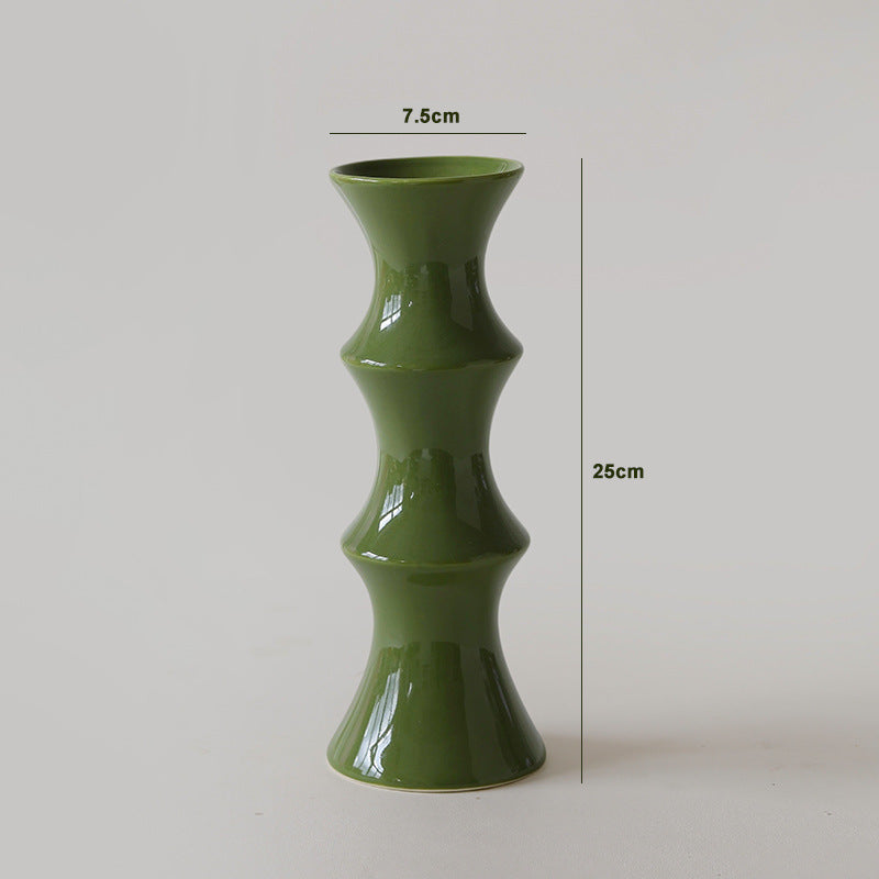 New Retro Ceramics Are Rising Steadily, New Chinese-Style Ceramic Vases, High-End Home Entrance, Desktop Office Decorations
