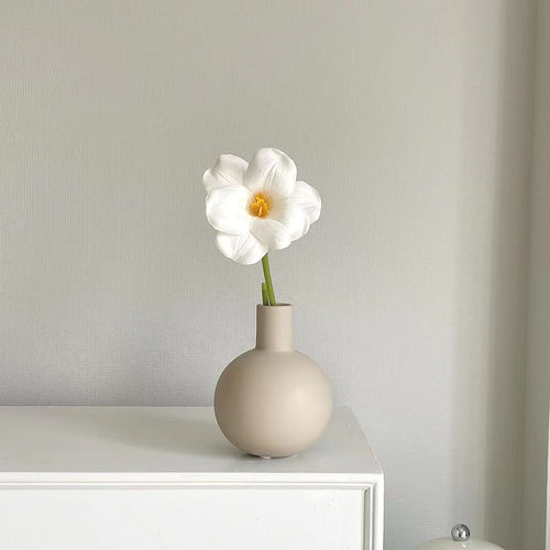Ceramic Small Vase Ornaments Desktop Tv Cabinet Living Room Flower Arrangement Dried Flowers Ins Style High Appearance